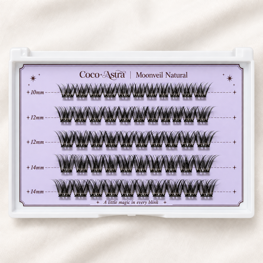 Moonveil Natural Pre-Glued Cluster Lashes