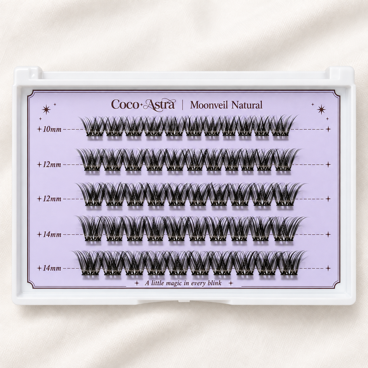Moonveil Natural Pre-Glued Cluster Lashes